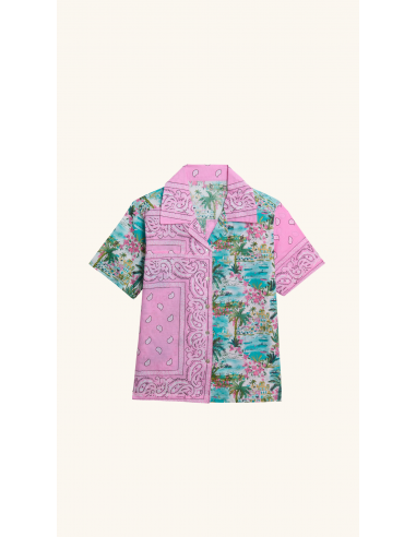 Shirt Hawai Pink Bandana Pour