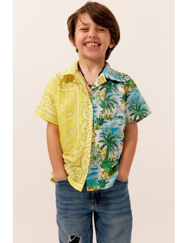 Shirt Kids Hawai Yellow Bandana en ligne des produits 