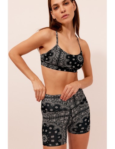 YOGA BRA BLACK BANDANA chez Cornerstreet bien 