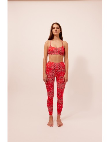 YOGA LEGGING RED BANDANA de l' environnement