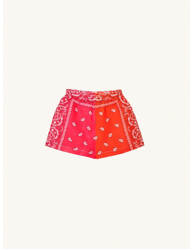 SHORT  KIDS PINK brillant des détails fins