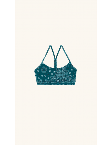 YOGA BRA TEAL BANDANA À commander