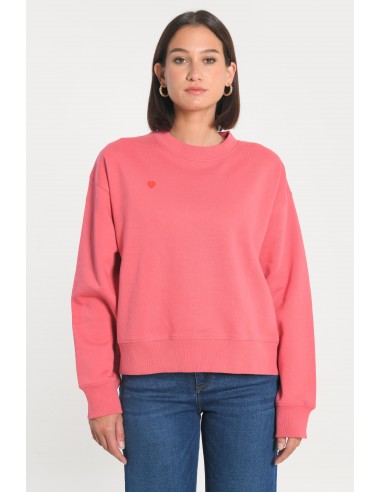 SWEATSHIRT COEUR - SUZY - RAPTURE ROSE en ligne