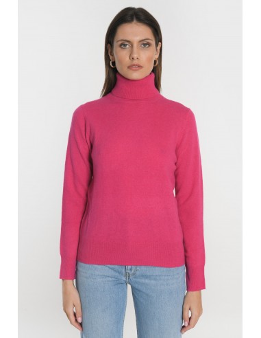 PULL COL ROULÉ ANITA FUSCHIA ou a consommer sur place