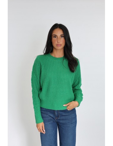 PULL LANA COL ROND GREEN Les magasins à Paris