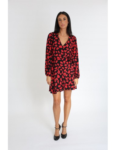 ROBE COURTE CARMEN NOIR/ROUGE sur le site 