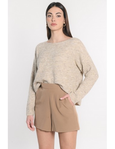 PULL BATEAU DANNA BEIGE CHINÉ du meilleur 