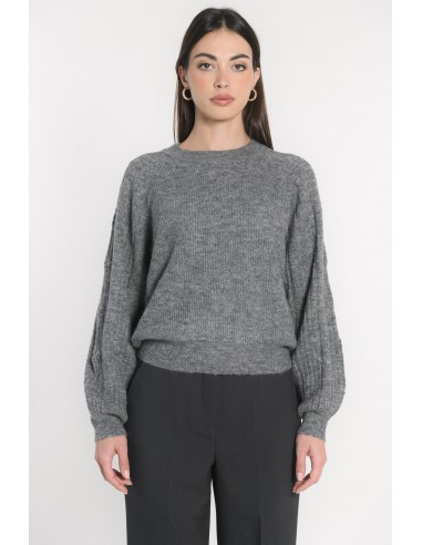 PULL COL ROND CARRY ANTHRACITE Jusqu'à 80% De Réduction