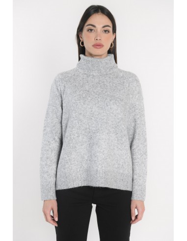 PULL COL ROULÉ JOANA GRIS CHINÉ de la marque