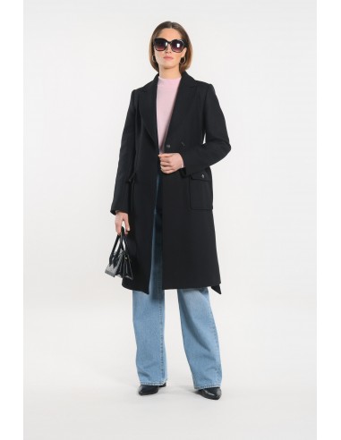 MANTEAU LONG - NAEL - NOIR Véritable concentré