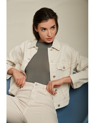 Blouson jean beige - Yanna outlet