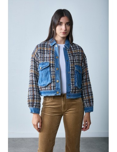 Blouson chaud bi-matière tweed - Urban soldes