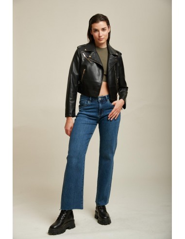 Veste biker crop simili - Bady des créatures d'habitude