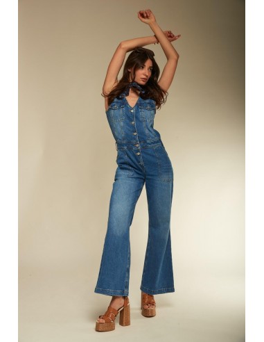 Combinaison jean vintage - Cheryl sur le site 