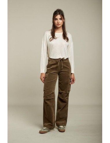 Pantalon cargo velours - Djay pas cher 